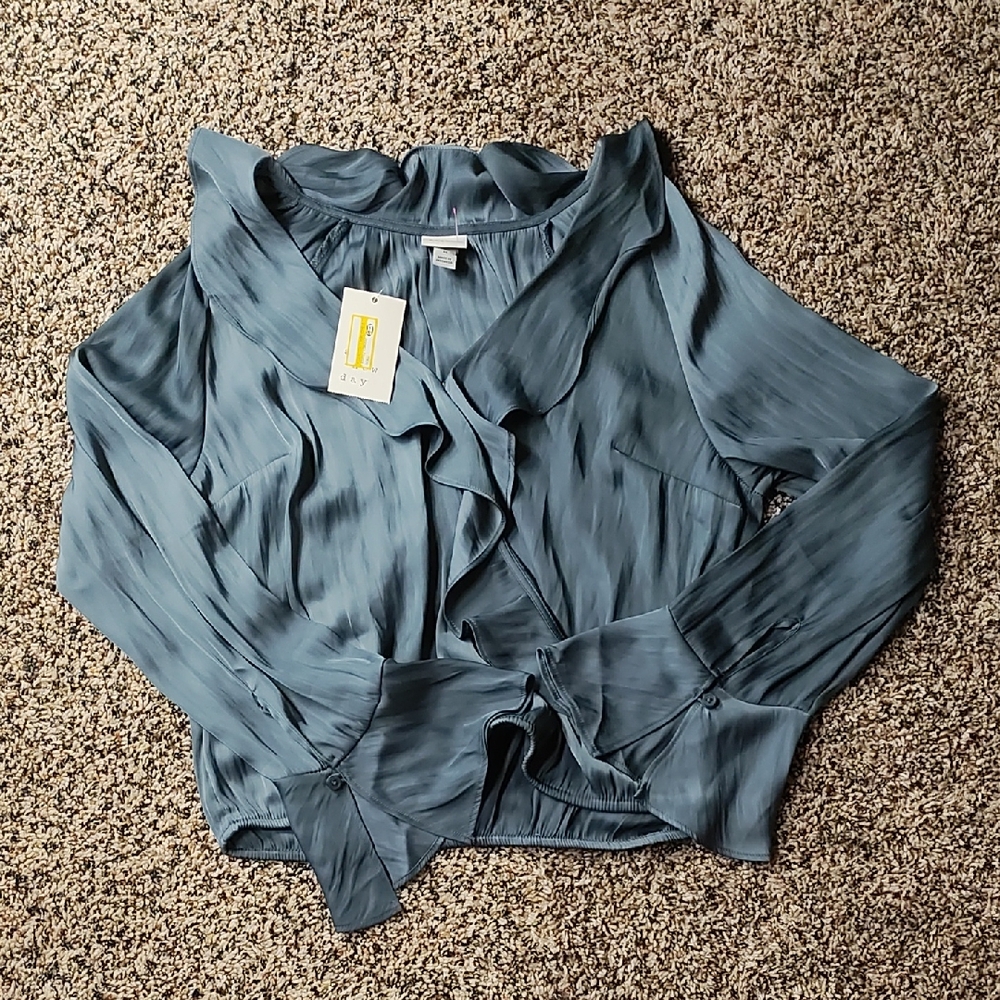 A New Day | Elegant Gray Women's Blouse Top